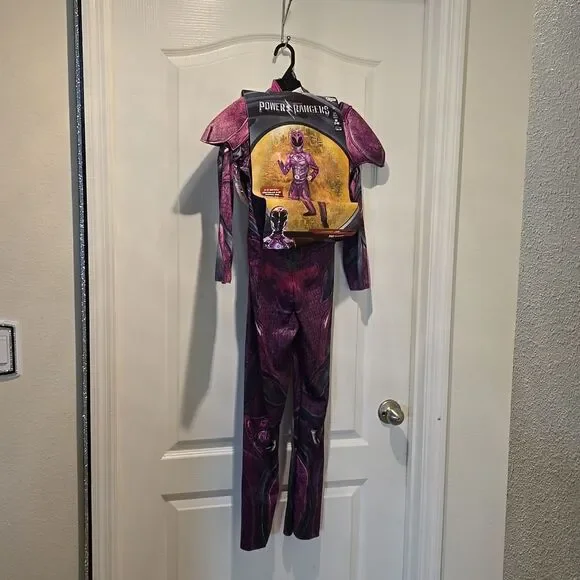 BRAND NEW KIDS PINK POWER RANGER COSTUME KIT - Picture 3 of 12
